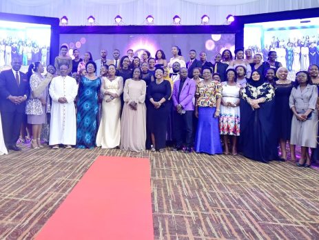 Rt. Hon Rebecca Kadaga (MP) was Officiating at the Distinguished Dinner of the Female Lawyers Network at Hotel Africana